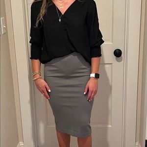 Catherine Malandrino Pencil Skirt, grey, XS